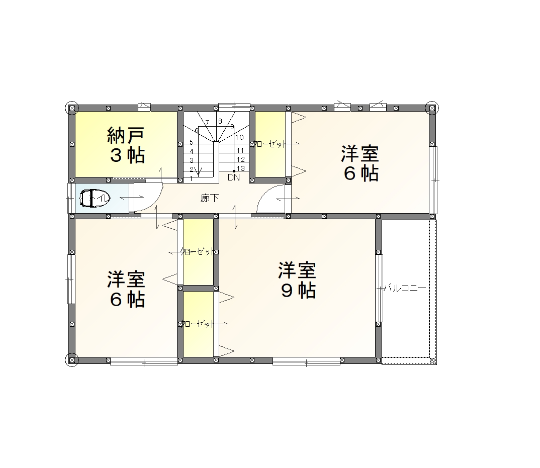 別当建売2F平面図